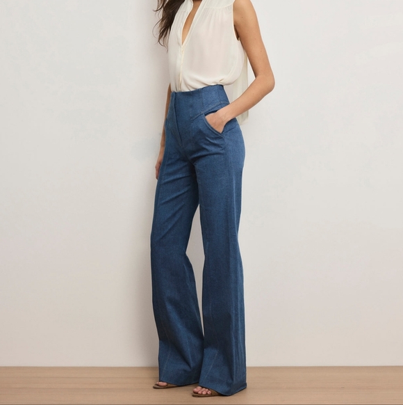 Veronica Beard Frenkle Denim Pant - Picture 3 of 16